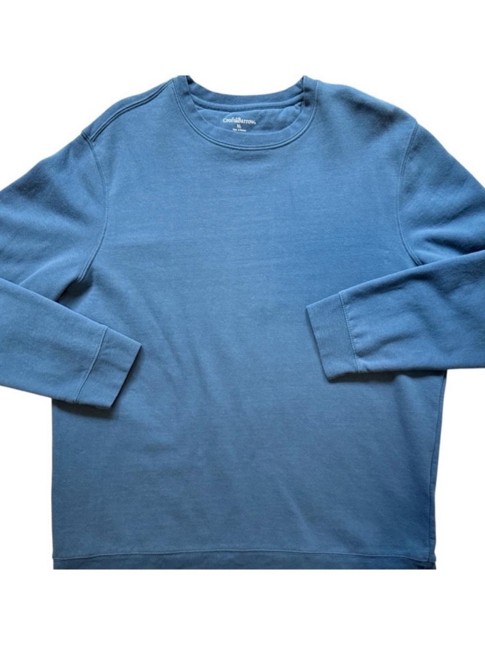 Croft & Barrow Sweatshirt Mens Blue Crewneck Sweatshirt Size XL